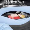 For BYD Seal Car Center Console Lower Storage Box Leather Vehicle Mounted Organizer Interior Scratch-proof Accessories
