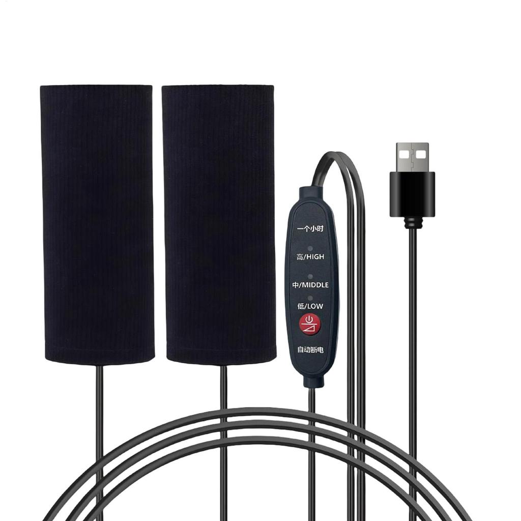 Motorcycle Handlebar Heater Grips USB-Powered Warmer 3-speed Temperature Adjustable Portable Grip Heater For Scooter Bikes