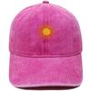 Radiant sun embroidery soft top retro dad hat bohemian outdoor outing men's and women's sunshade cap