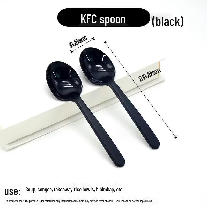 Youluo Disposable Plastic Yellow Dessert Spoon