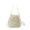 Fashion metal bead hand bag women's 2026 summer new temperament versatile shoulder bag crossbody bucket bag
