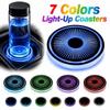 7 Colors Car Illuminated Cup Mat LED Ambient Light Coaster  Vehicle Decoration