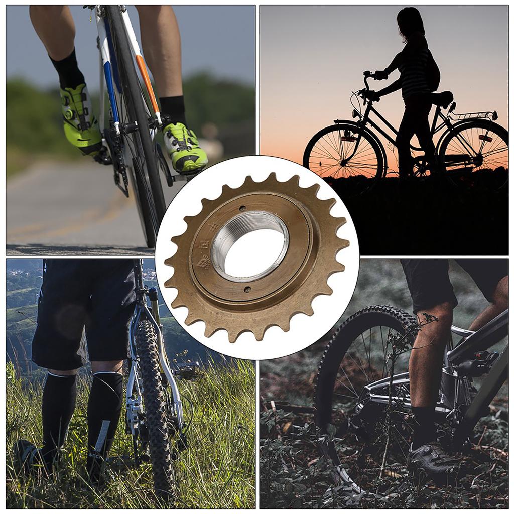 1 STÜCKE Metall Korrosionsbeständig Hohe Haltbarkeit Geräuscharm Fahrrad 22 Zähne Schwungrad Bike Radfahren