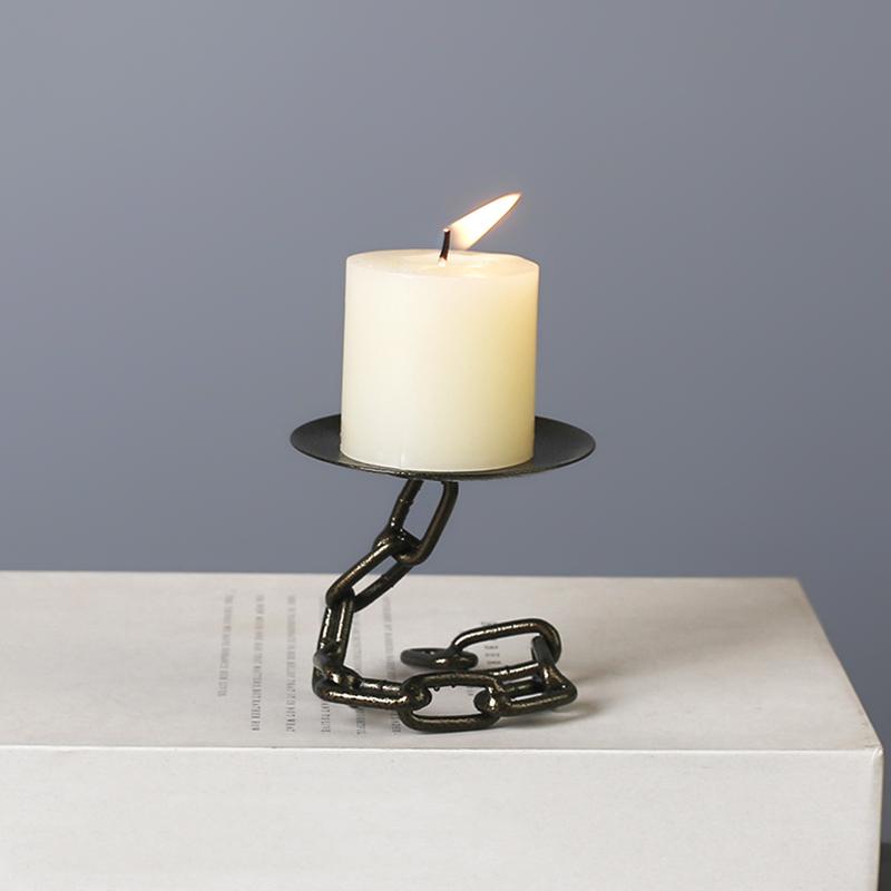 1Pc Butterfly Iron Chain Candlestick Chain Candle Holder Table Decorations Home Furnishing