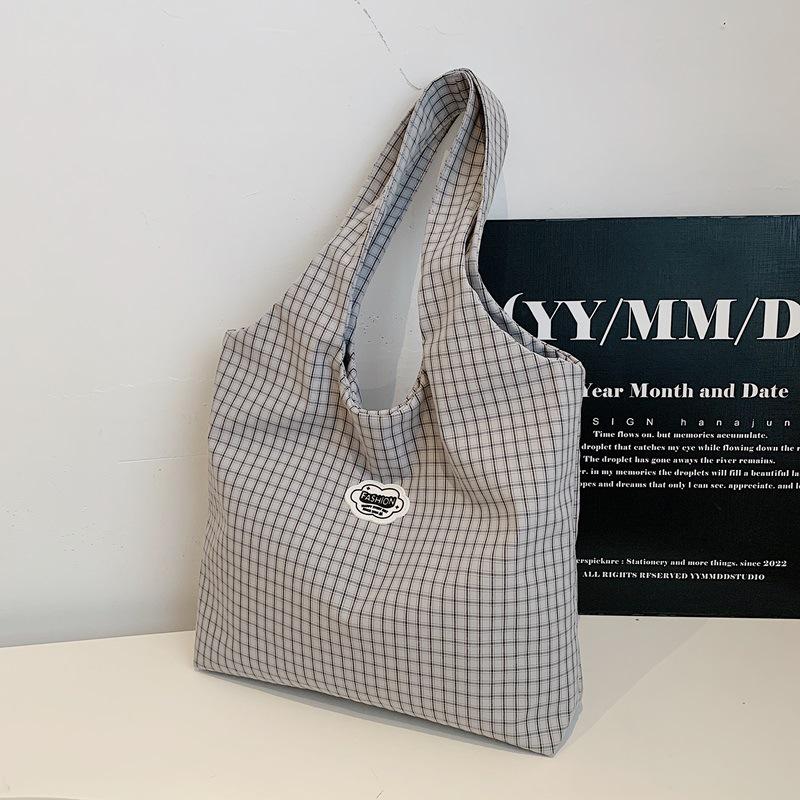 Женская модная клетчатая сумка-тоут 2025 - Повседневная, вместительная и стильная для работы и поездок