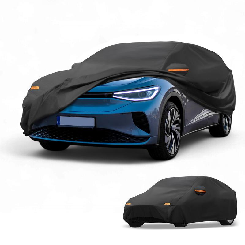 Motoforti Car Cover Waterproof All Weather for Volkswagen ID.5 -2024 Black 210D-PU