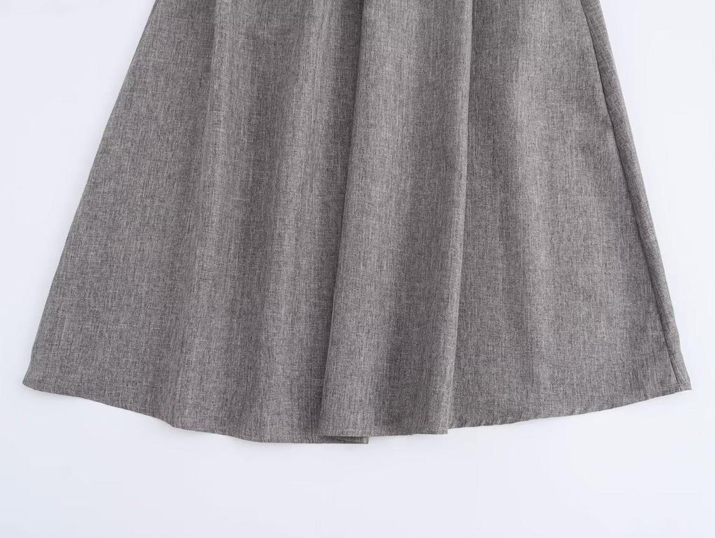 2024 Women's A-Line Pleated High Waist Mid-Length Skirt