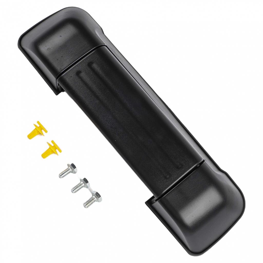 1pcs Door Handle Black Car Exterior Plastic & Iron