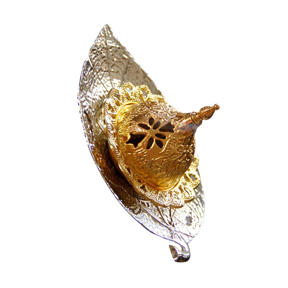 

Ramadan Incense Burner 1Set Exquisite Arabic Censer Home Office Meditation Room Decor Unique Long Term Use срібний