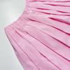 Striped Long Sleeve Shirt Women's Tennis Set Fashion Casual Elastic Waist Pleated Skirt Two-Piece Set