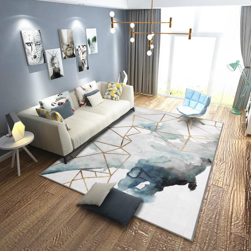 Modern Minimalist Geometric Triangle Area Rug Living Room Bedroom Office Non-Slip Floor Mat Washable