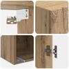 Wall Mounted Cabinet Artisan Oak 33 x 34.5 x 90 cm Particleboard