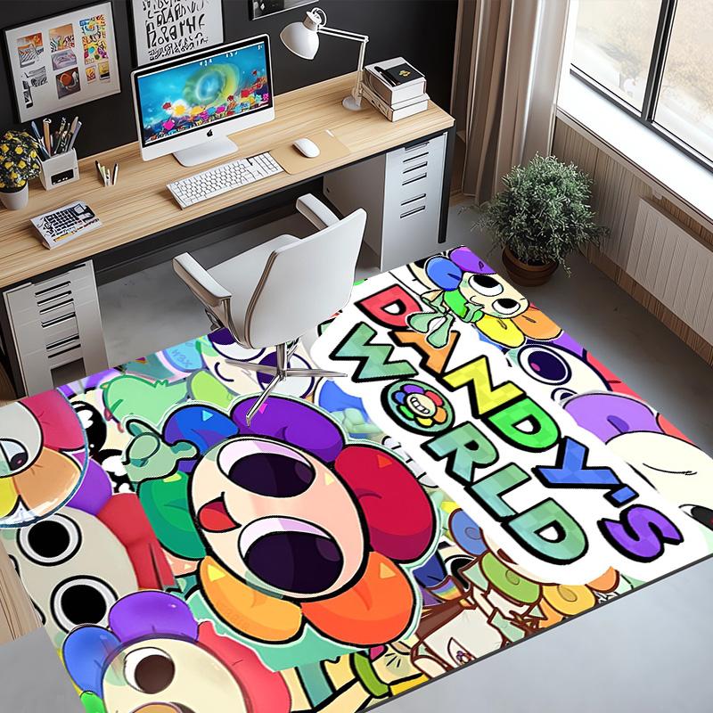 Dandy's World Pattern Rug, Indoor/Outdoor Mat, for Picnic, Gameroom, Bedroom, Office, Living Room, Home Decor Carpet, Birthday Gift