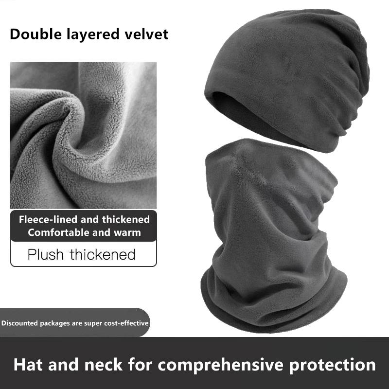 Neckband Unisex Warm Pullover Hat Windproof Ear Protection No-Vent Hat Motorcycle Helmet Style Headwear Mountaineering Scarf