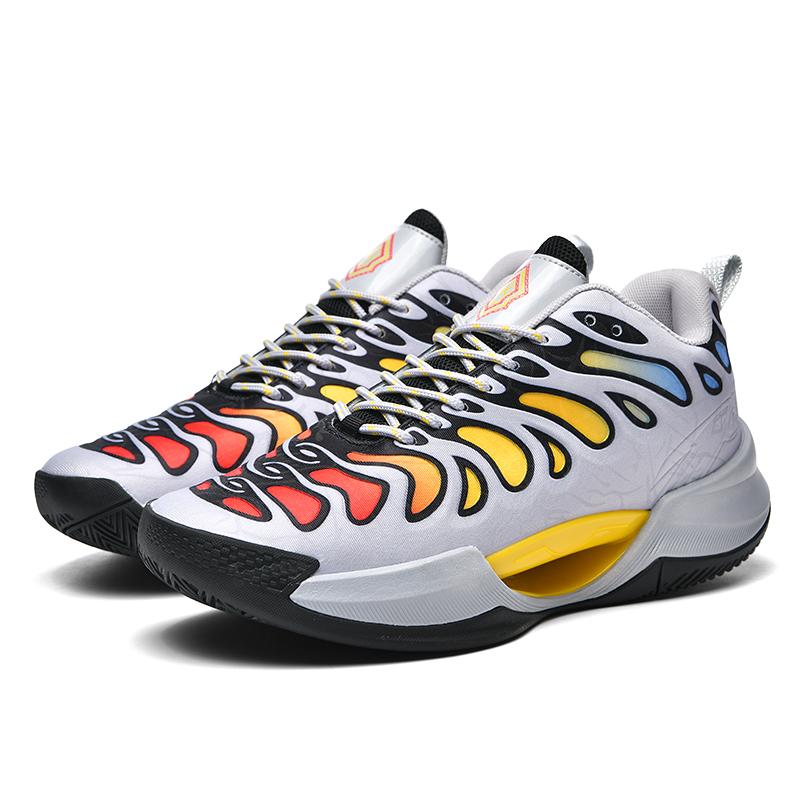 Men's Basketball Shoes Cushioned Breathable Sneakers Train Athletes High Quality Sport Shoes Non-Slip Night Light Casual Sneaker