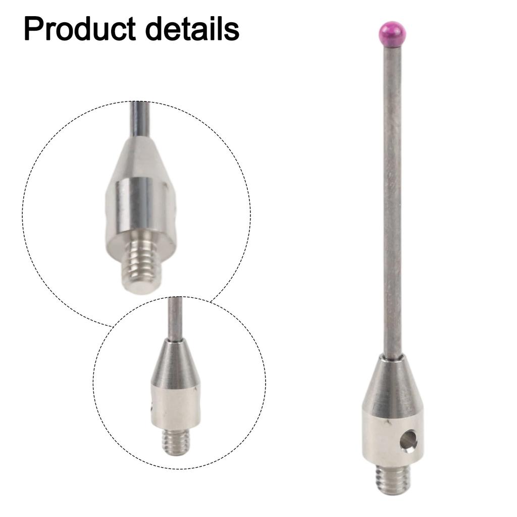 Stylus CMM Probe Thread Touch Ceramic And White Steel