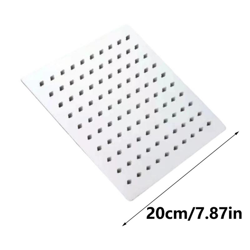 Högtryck Regnduschhuvud Rostfritt Stål Duschhuvud Förlängare Stor Böjd Duschförlängning Lätt att Installera