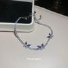 Elegant French Minimalist Zircon Butterfly Bracelet - Luxury Fashion Jewelry with Exquisite Design