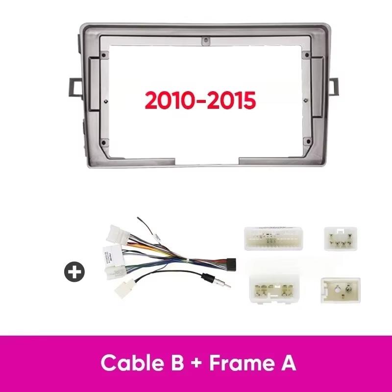 9 inch For Toyota Verso Corolla 2004 2005 2006-2009 Car Frame Fascia Adapter Android Radio Dash Fitting Panel Wiring Harness Kit