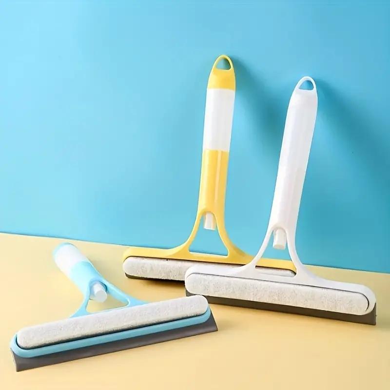 Household Multi-function Glass Cleaning Mirror with Watering Can 3-in-1 Glass Scraper Window Scraper