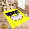Funny S Sunny and Mel0n Pattern Carpet Rug for Living Room Bedroom,Office Areas,large Decora Mat, Durable Machine Washable Mat