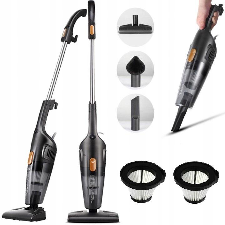 Deerma Dx115C Upright Vacuum Cleaner Black 1 Pc