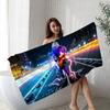 Classic Character Hit Movie Sonic Microfiber Printed Beach Towel Mountain Climbing Yoga Beach Swimming Running