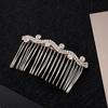 Rhinestones Insert Comb Clip Pearl Tiaras Women Miraculous Crystal Hair Clip Girl Party Hair Jewelry Wedding Hair Accessories