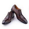 Fashion Men's Dress Shoes Formal Pointed Toe Oxfords Genuine Leather Shoe for Men New Trendy Fashion Office Wedding Part Shoes Wholesale