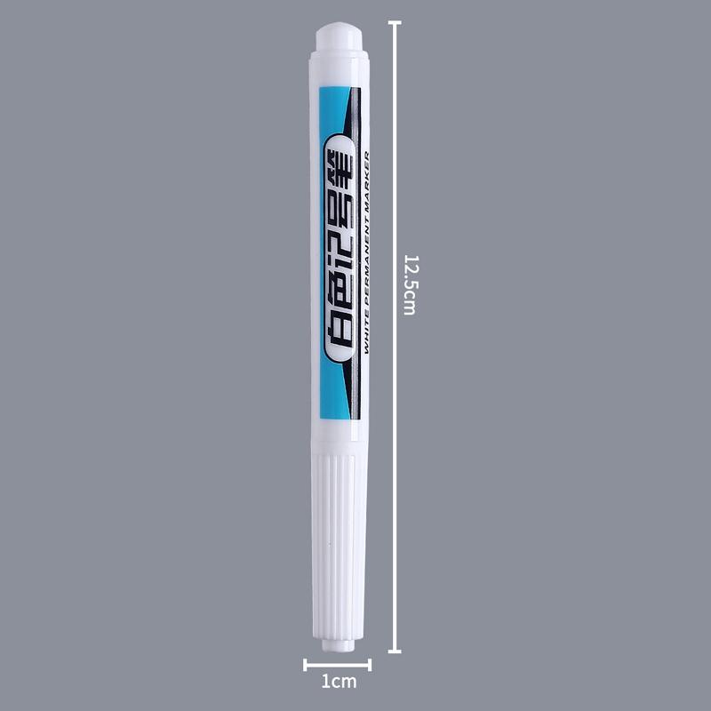 1PC Long Needle Marker Pen Waterproof Durable White Dash Pen for Woodworking Tile Screw Precise Marking Projects