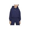 Nike Culture Of Basketball Logo Print Loose Hoodie Kids Hoodies Navy-Blue FD4014-410