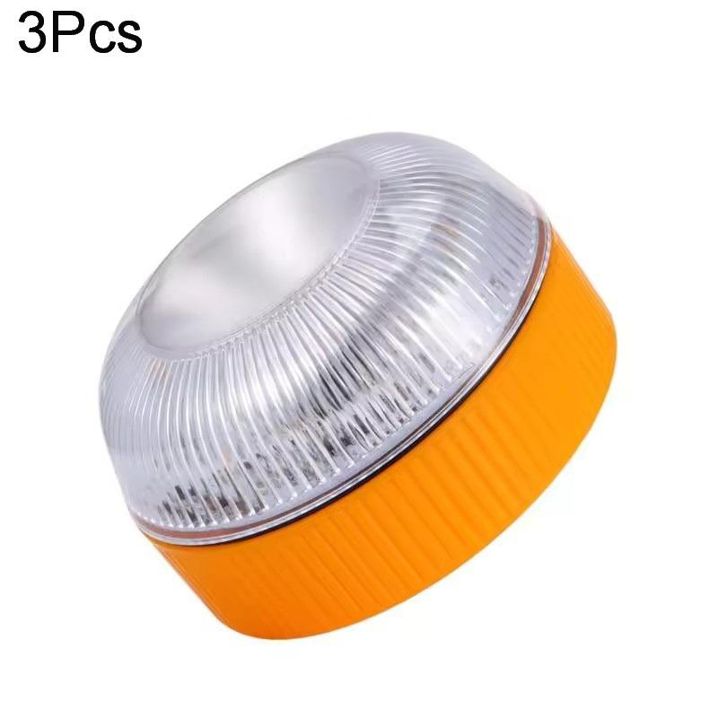1/2/3Pcs V16 Geolocation Dgt 3.0 Approved Car Emergency Light With Sim Induction Traffic Warning Light, Working Light, Multifun
