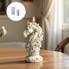 Artistics Roman Pillar Candle Making Mould Silicone Horse Head Embossing Set For Scented Candle Home Decoration