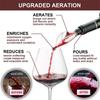 Wine Aerator Pourer Spout and Wine Stopper Vacuum Pump, Wine Decanter with Aerator Improved Flavor Enhanced Bouquet Bubbles