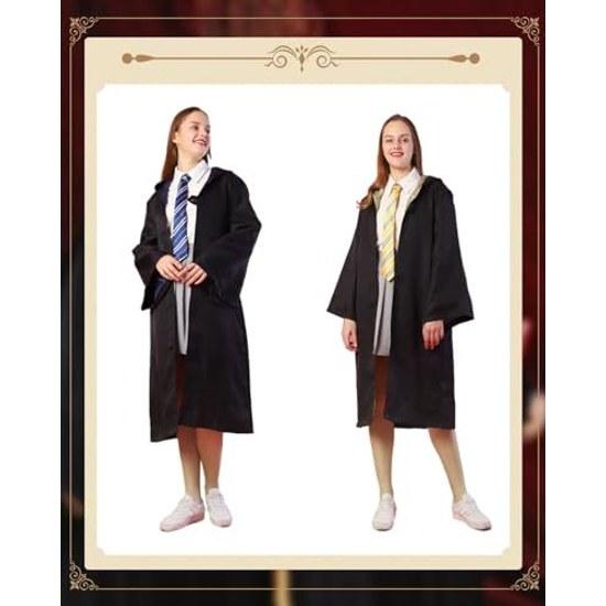 JIURUN Cosplay outfit magic robe mantle high precision embroidered badge necktie costume unisex cultural festival birthday party exhibition magician