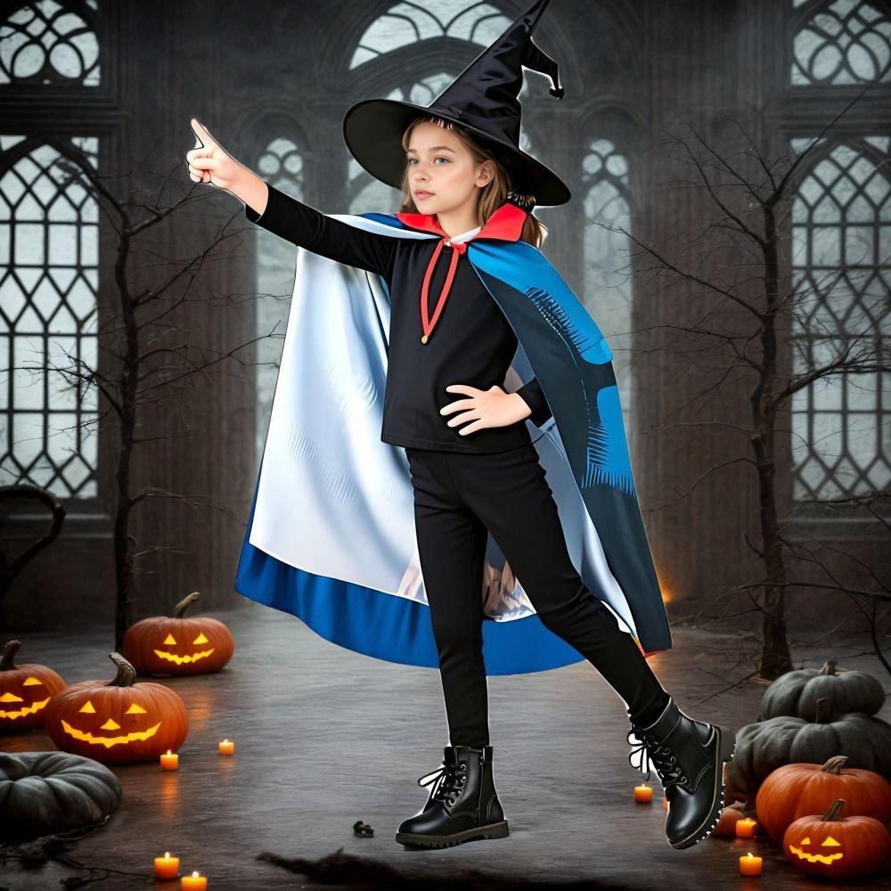 Mystical Cosplay Costume Set Fantasy Magician Cloak Funny Halloween Cloak  Children