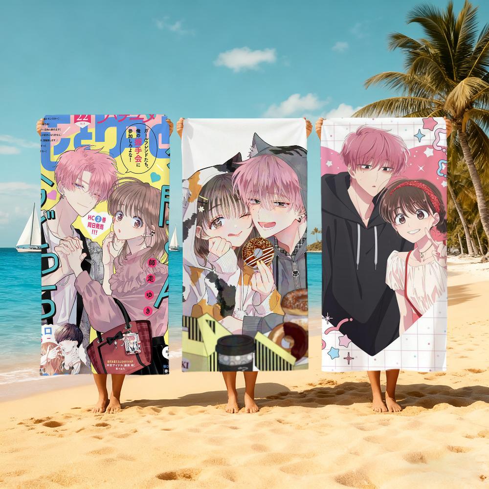 Anime T-tamon-kun cute I-lma Dotchi Towel Beach Quick Dry Soft Pool Towels Gift for Travel Gym Shower Camping sports