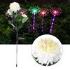Outside Solar Landscape Yard Lamp Garden Lawn Flower Shape LED Light Decoration