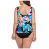 Plus Size European & American Print Backless Swimsuit for Women