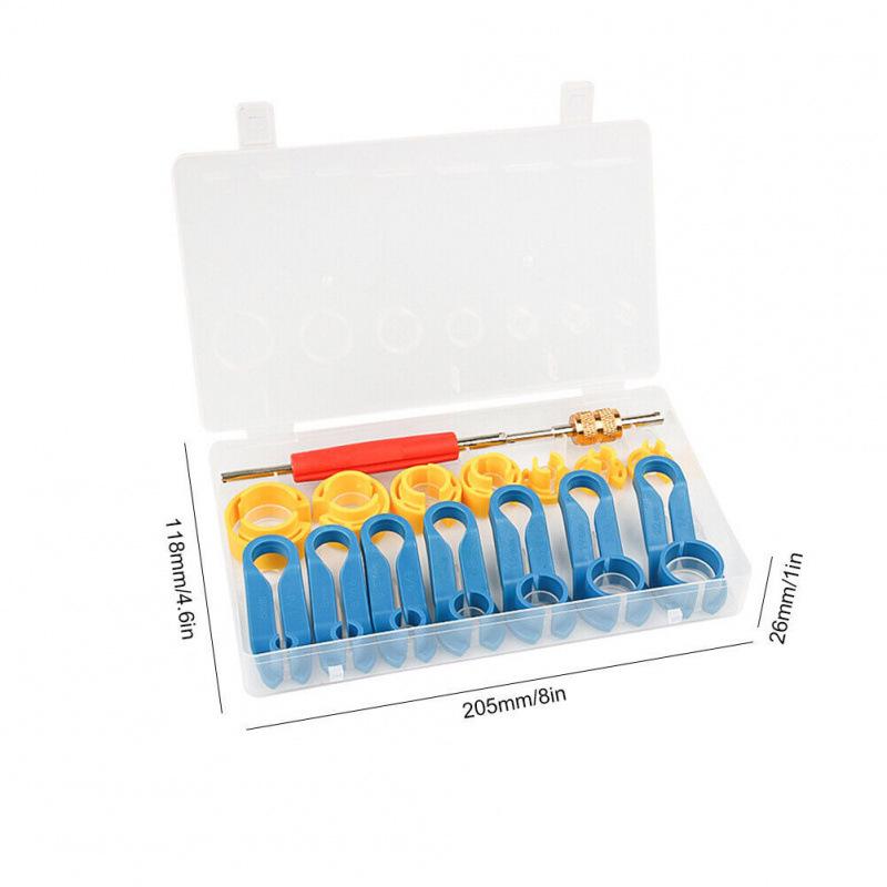 16-Piece Car AC Refrigerant Pipe Disassembly Tool Set