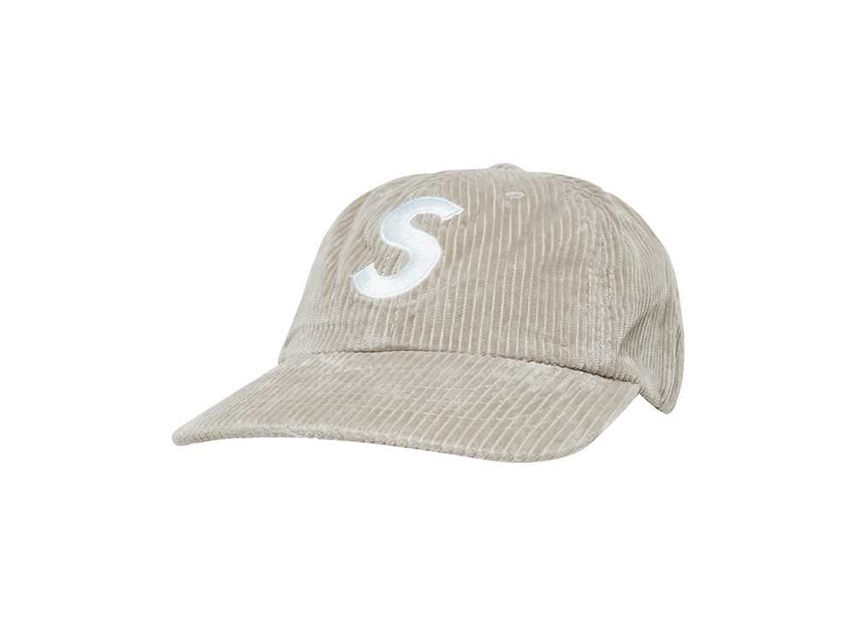 Supreme Corduroy S Logo 6-Panel Stone One-Size