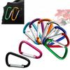 Safety 7-colors Aluminium Camping Hiking Hook Climbing Buckles Alloy Carabiner Buckle Keychain