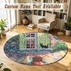 Kiki's Delivery Service Jiji Personalized Round Rug Support Custom Name, Soft Home Decor Mat