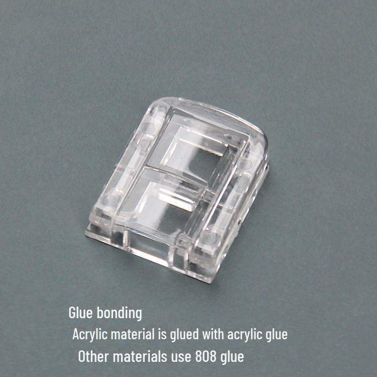 Transparent Acrylic Adhesive Lock: Punch-Free Organic Glass Door Lock, Strong Pet Door Protection.