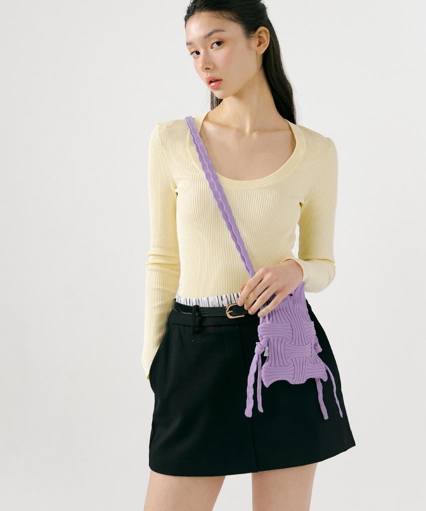 Pleatsmama Mini Crossbow Bag Lavender