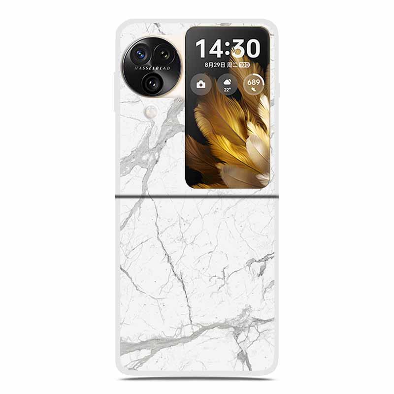 

For Oppo Find N3 Flip 5G Cases Clear 6.8 Marble Hard TPU Back Cover For Oppo Find N 3 Flip Phone Cases Coque Fundas Bumper Etui OPPO Find N3 Flip