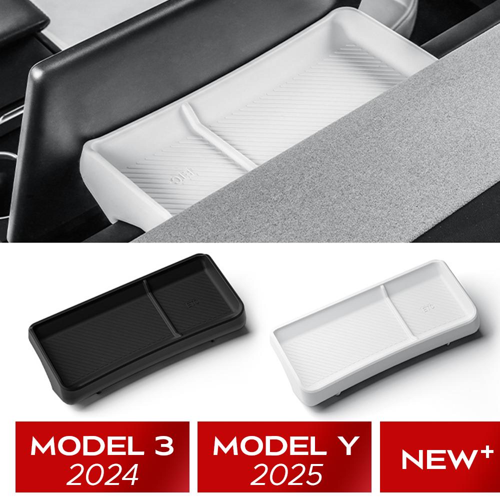 For Tesla New Model 3 Highland And Model Y Launch Rear Screen Storage Box Dashboard Bracket Tissue Box Tray Ect Panel