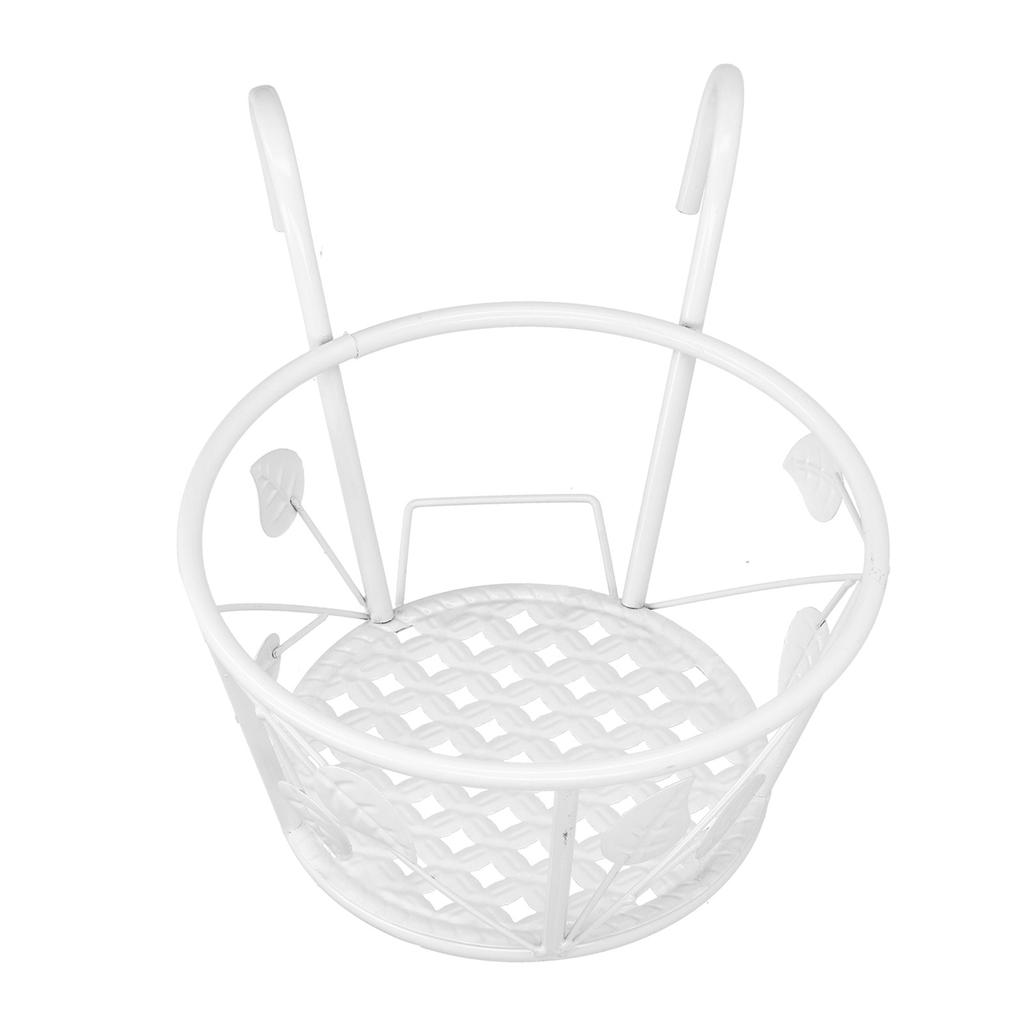 Hanging Flower Pot Rack Outdoor Plant Stand Railings Planter Containers Over The Rail Flower Pot Holder for Patio Garden Balcony