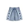 Sommer-Denimshorts für Mädchen - Leichte Stretch-High-Waist-Casual-Shorts