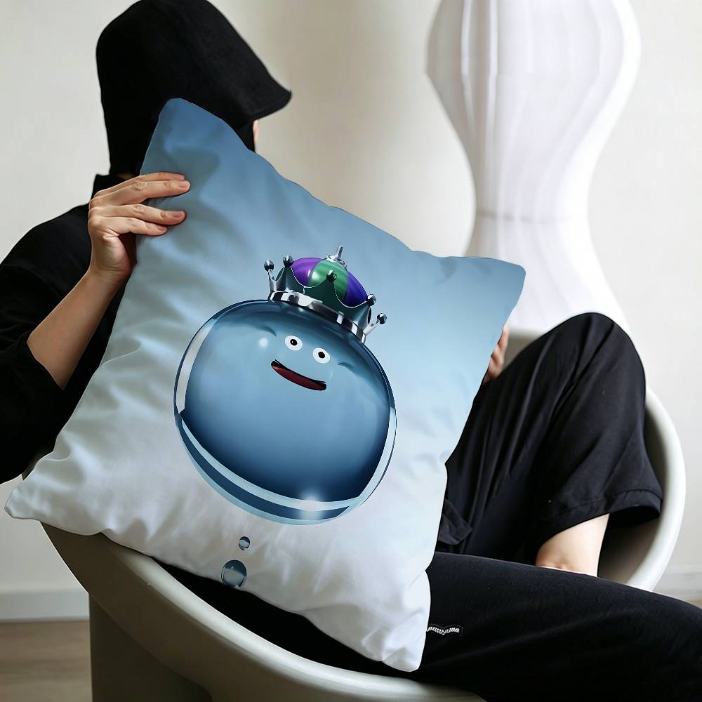 Dragon Quest Rocket Slime Personalized Pillow Cover Kids Bedroom Wild Party Decor Pillowcase Kid Birthday Shower Gift